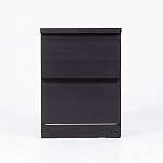 МАЛЬМ / VARMA Тумба прикроватная ИКЕА / IKEA 2, 40x54.8x40, шпон, черный | изображение 2