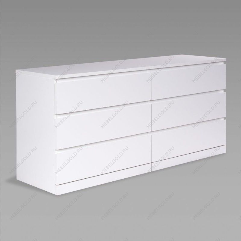 Варма Прайм 6Д комод 160x77x48, белый