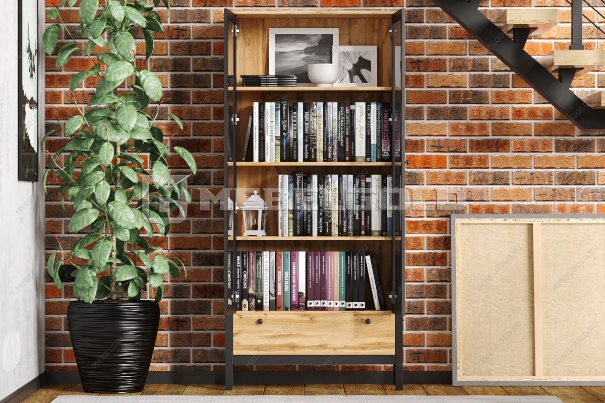 Шкаф-витрина Лофт REG2W1S | изображение 3