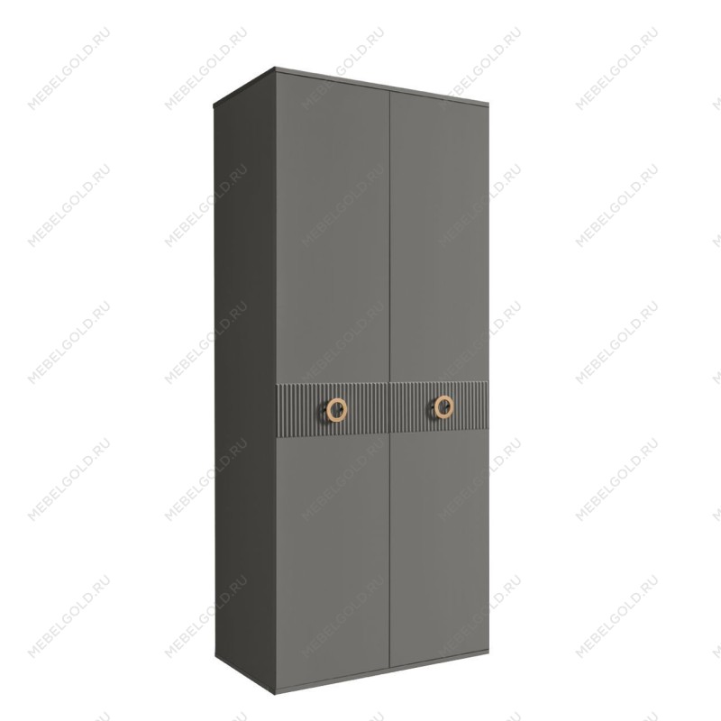 Шкаф 2-х дверный Bogemia Fillini (Серый/Золото) БМШ2/2(Fi)