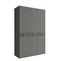 Шкаф 3-х дверный Bogemia Fillini (Серый/Хром) БМШ2/3(Fi)