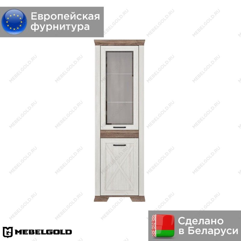 Шкаф с витриной Марсель REG1W1DL | изображение 1