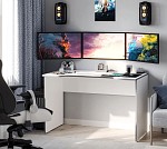 ВАРДИГ стол компьютерный K3 120x65x75, белый/серый | изображение 4