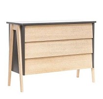Комод Сканди 3 ящ. (Дуб / серый ясень)