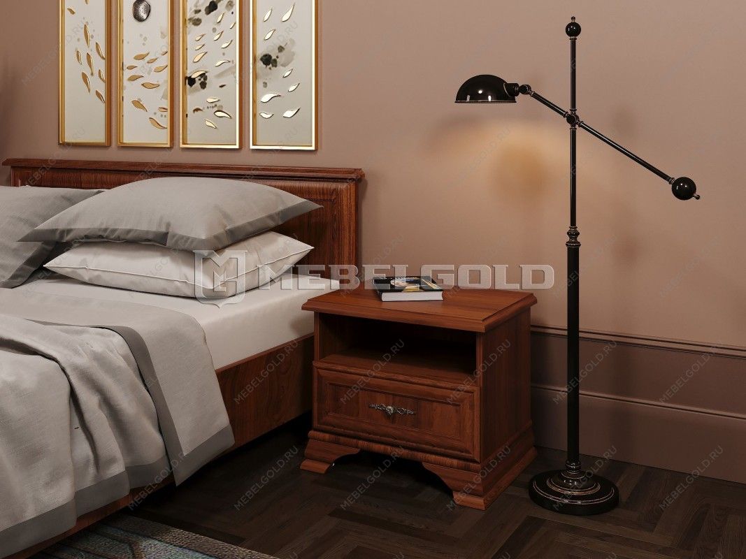 Тумба прикроватная Кентаки KOM1S каштан | изображение 2