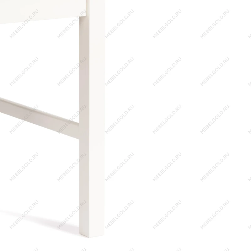 Обеденный комплект Хадсон (стол + 4 стула)/Hudson Dining Set, дерево гевея/мдф, стол: 110х70х75см / стул: 44х42х89см, ivory white (слоновая кость), ткань кор.-зол | изображение 7