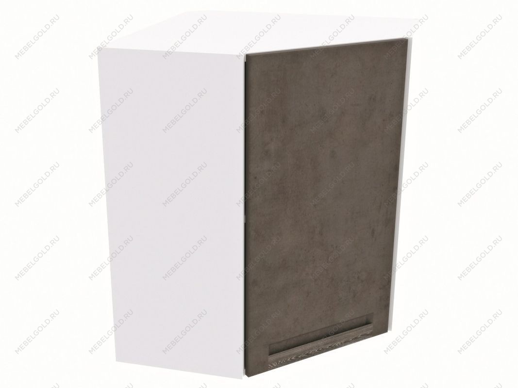 Шкаф угловой ШУ-60, Грей (600*600*720) Бетон темный, 21435