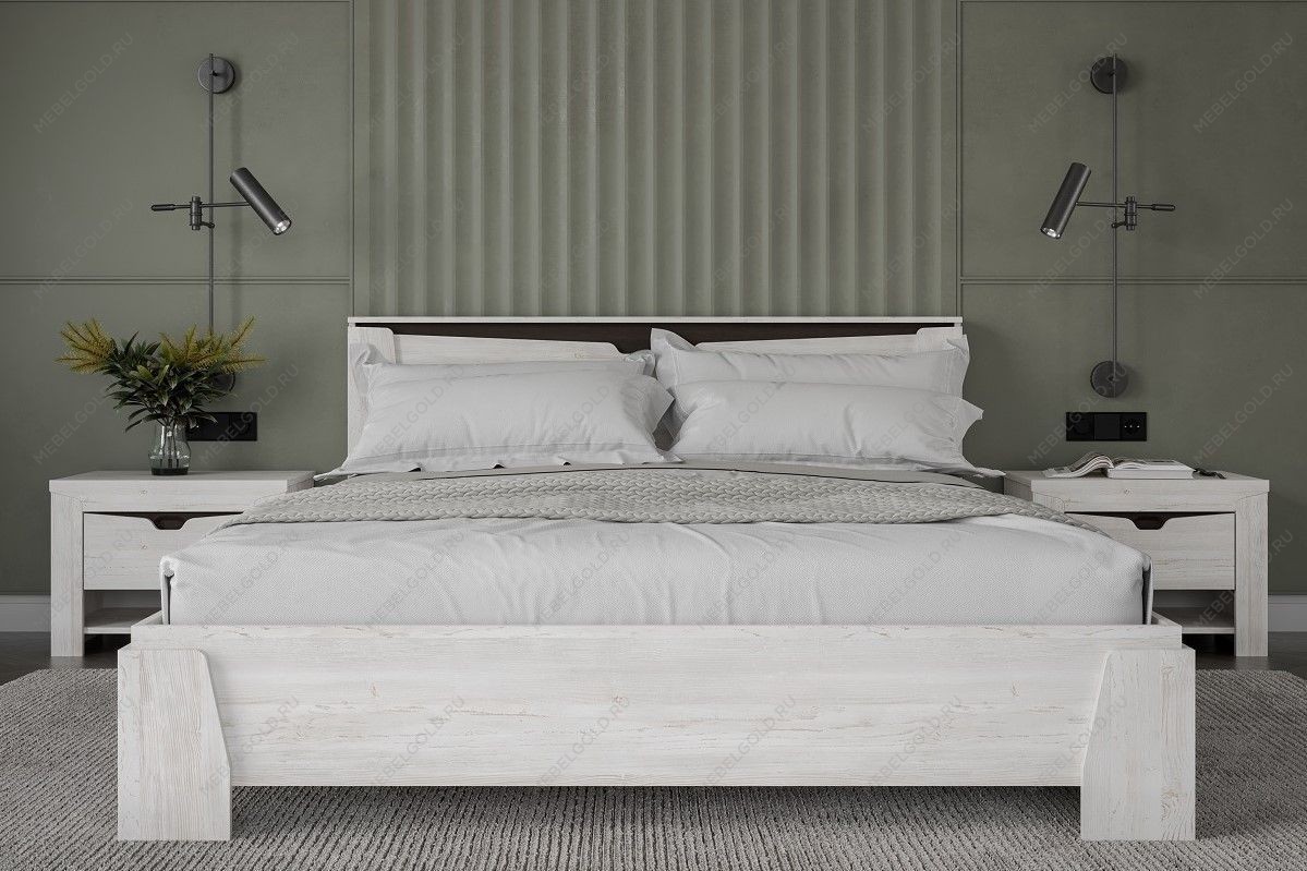 Кровать Люкс 1600 с подъемным механизмом, Гарда Prime (1674*2142*876), Дуб Винтерберг | изображение 2