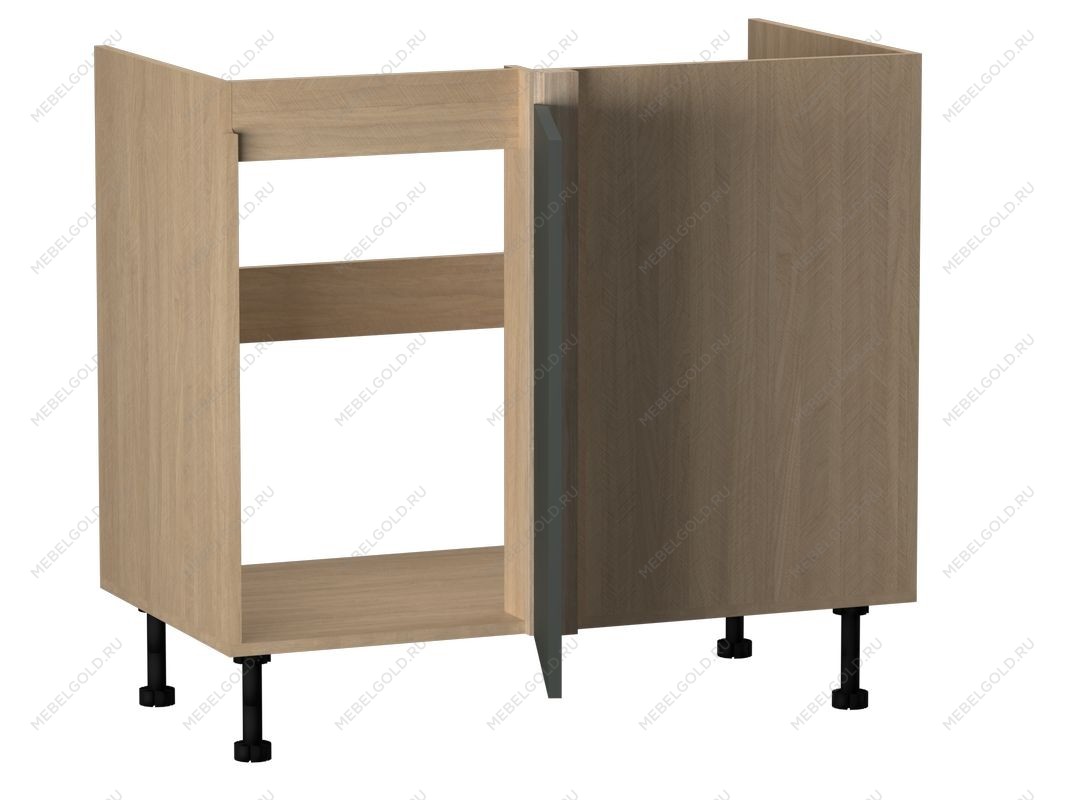 Стол под мойку угловой СМУ-100 левый, Женева (954*534*870) Дуб Палермо/Зеленый матовый, 21929 | изображение 1