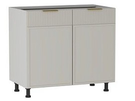 Стол 2-х дверный С-90, Берта (900*528*820) Светлый Мокко, 22917