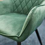 Стул кухонный Signal LINEA Velvet (зеленый/черный мат) | изображение 5