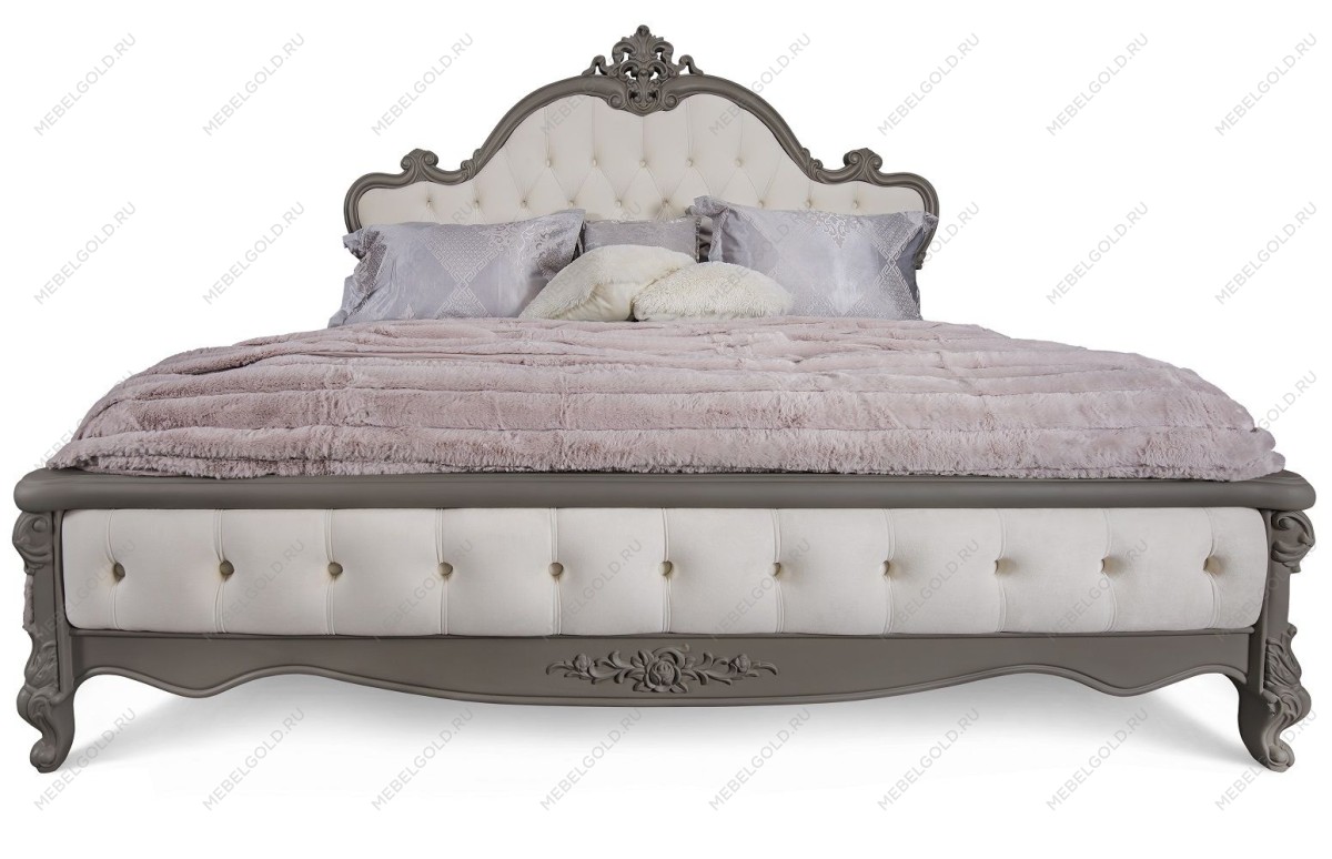 Кровать Мишель Лайт 180х200 см серый камень | изображение 1