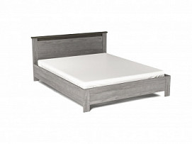 Кровать 1600, Денвер Риббек серый, каркас