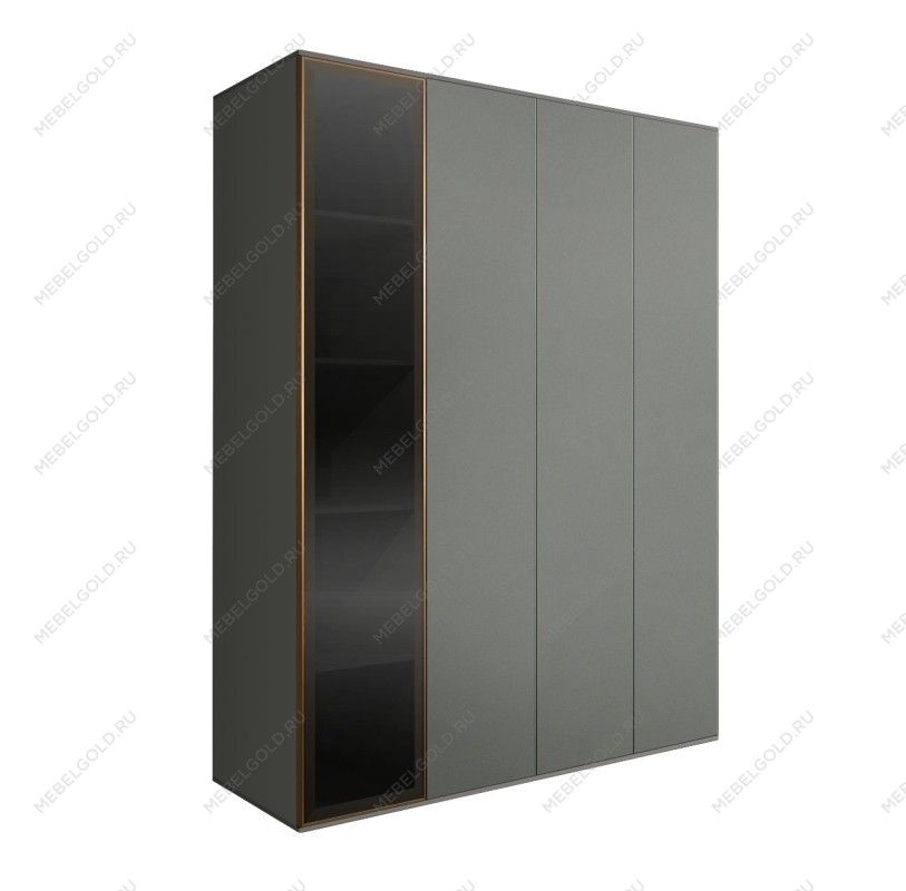 Шкаф 4-х дв. Bogemia Air (Серый/Золото) БМШ2/4(1)