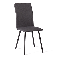 Стул обеденный La Rousse (2 шт. в упаковке), NEW, ткань рогожка, тёмно-серый, F68, 45х55х93 см