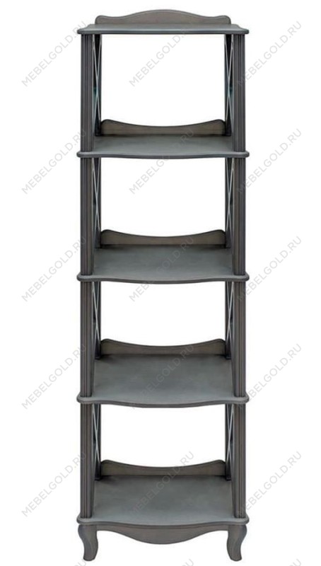 Этажерка-стеллаж Джульетта-4 (серый ясень)