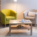 ЛАКК / ЭНКЕЛЬ Журнальный стол ИКЕА / IKEA 82, тамбурат, дуб беленый | изображение 4