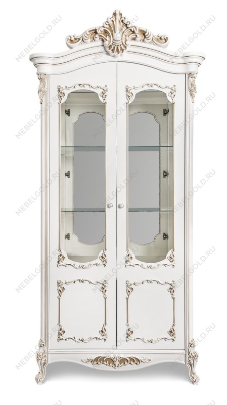 Витрина Флоренция 2-ств. белый глянец | изображение 1