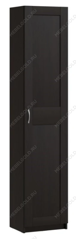 Шкаф Макс, 1 дверь, 50х38х233 см, черно-коричневый, дуб венге