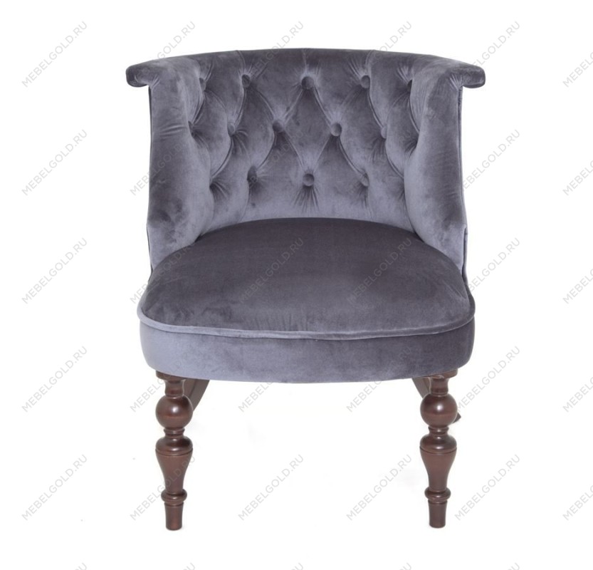 Кресло Бархат (темный тон/36 - голубовато-серый) | изображение 1