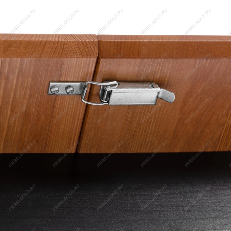 Стол Соната Люкс раздвижной/Sonata Lux extension table, массив сосны, антик/чёрный, 120-(150)х75х75 см | изображение 10