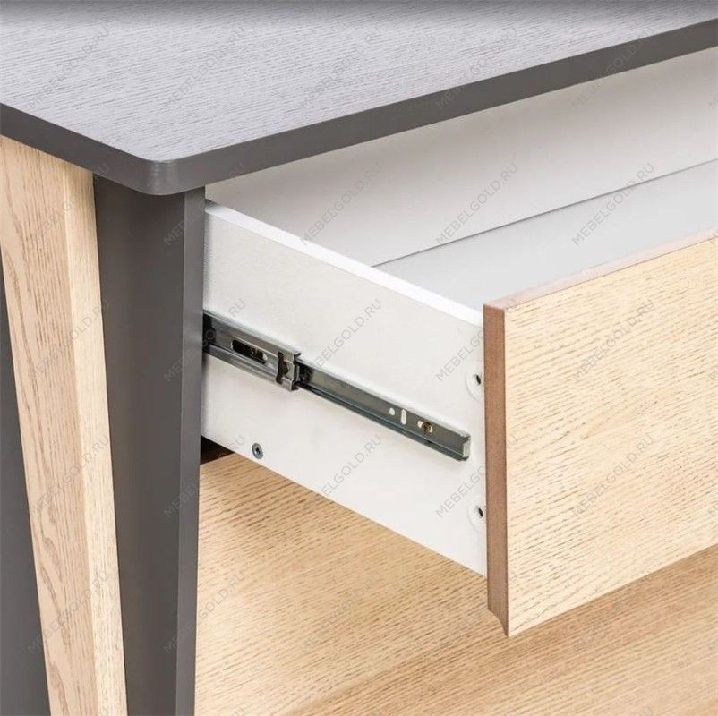 Комод Сканди 3 ящ. (Дуб / серый ясень) | изображение 2