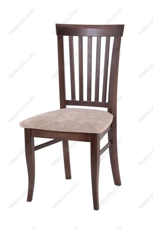 Стул полумягкий Лотос (Темный орех/ткань Опера беж) | изображение 1