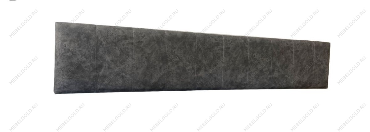 Мягкая вставка изголовья кровати Люкс 1600 (цельная), Денвер (1560*365*60) Серый, 933187