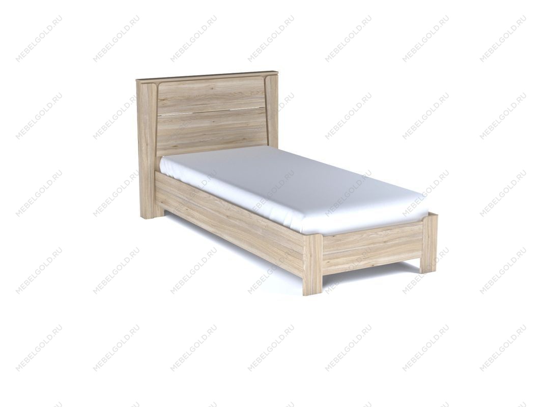 Кровать (каркас) 900, Юта (1122*2130*1004) Дуб Мария, 12205