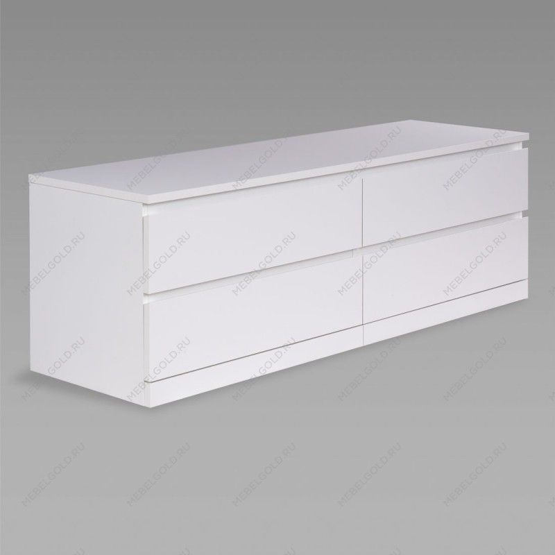 Варма Прайм 4Д комод 160x55x48, белый