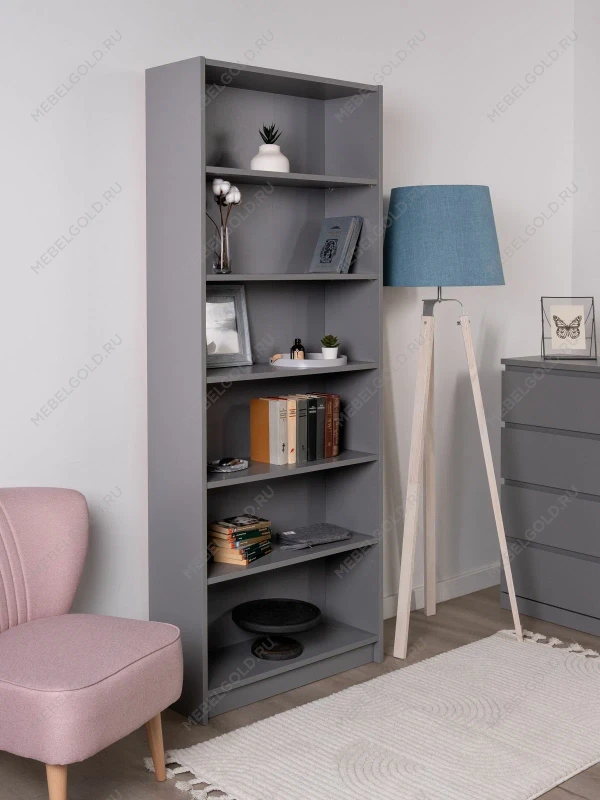 Стеллаж Варма Стэнд 78х198х28, серый | изображение 1