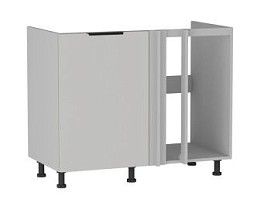 Стол под мойку угловой СМУ-110, Ватель (1000*554*820) Экокожа Белый, 23914