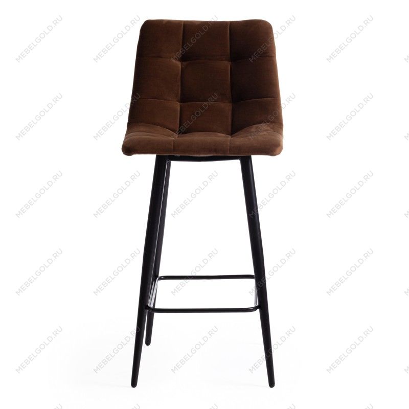 Стул полубарный CHILLY (mod. 7095пб) коричневый barkhat 11/черный | изображение 4