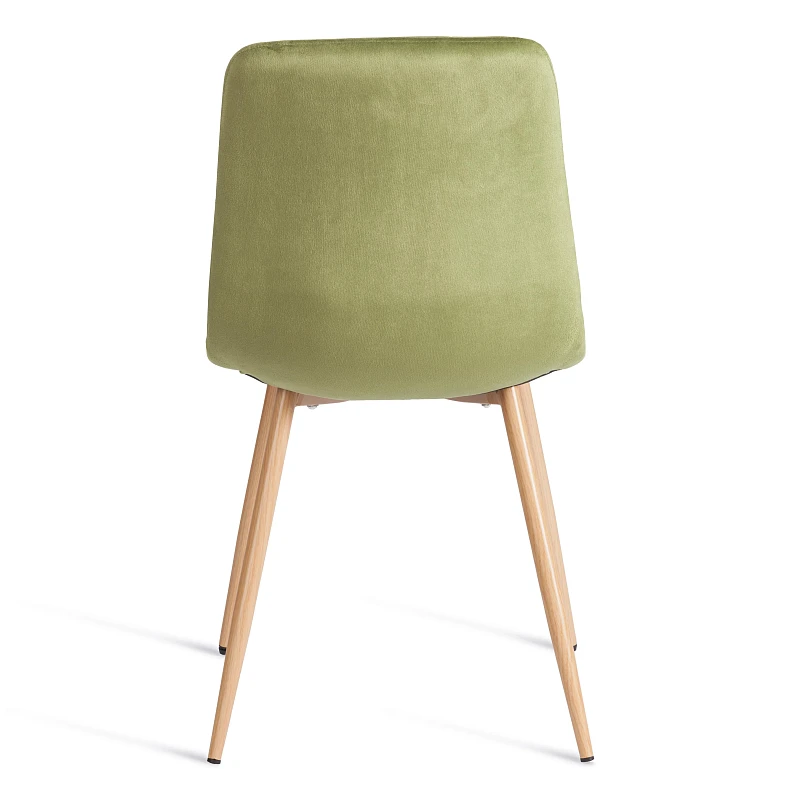 Стул CHILLY (mod. JSC-220), Велюр/металл, 44,5х52,5х88 см, Green (зеленый) HLR54 / натуральный | изображение 3