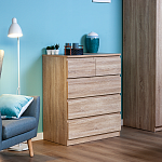 МАЛЬТА комод ИКЕА / IKEA 3+2 ящика 80х99 сонома | изображение 5