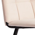 Стул обеденный Asti, TREND, флок, бежевый/черный, 7, 47х54х86 см | изображение 8