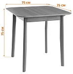Стол Соната Люкс/Sonata Lux table, 75х75х75 см, массив сосны, антик/белый, 75х75х75 см | изображение 6