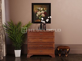 Комод Кентаки KOM4S каштан - Выставка Лобня