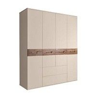 Шкаф 4-х дверный с ящиками, Bogemia Wood Wo (Ваниль/Золото) БМШ2/41(Wo)