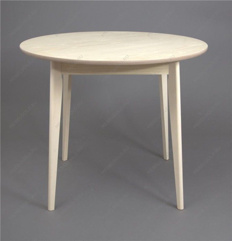 Стол Рэй-d900 (беленый дуб/беленый дуб) Круглый | изображение 1