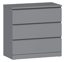 МАЛЬМ / VARMA Комод ИКЕА / IKEA 3 80х77х40, серый