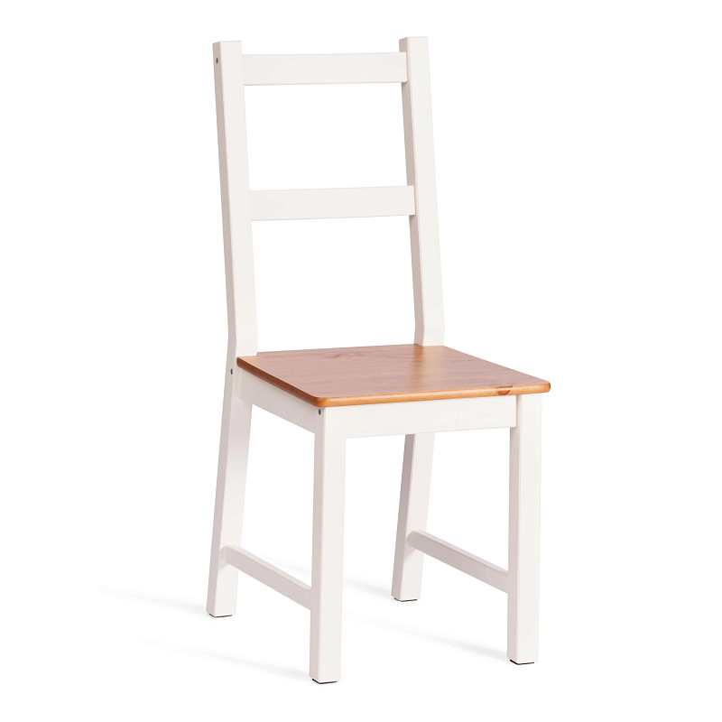 Стул Соната/Sonata chair, массив сосны, 41х50х95 см, антик/белый