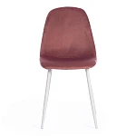 Стул BREEZE (mod. 4724), Велюр/металл, 44 х 53 х 87 см, Coral (коралловый) HLR44 / белый | изображение 4