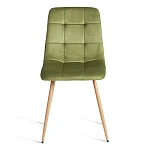 Стул CHILLY (mod. JSC-220), Велюр/металл, 44,5х52,5х88 см, Green (зеленый) HLR54 / натуральный | изображение 4