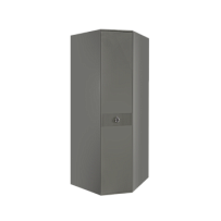 Шкаф угловой Римини СОЛО (Серый/Серебро) РМШУ2/1(s)