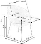 Стул кухонный Halmar K482 (серый/черный) | изображение 9