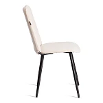 Стул обеденный Asti, TREND, велюр, молочный/черный, 4, 50х55х93 | изображение 1