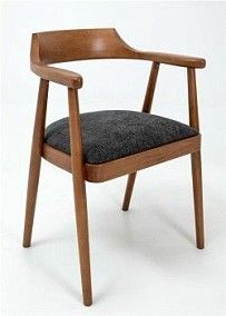 Полукресло венское Mercurius (светлый орех/ткань Графит)