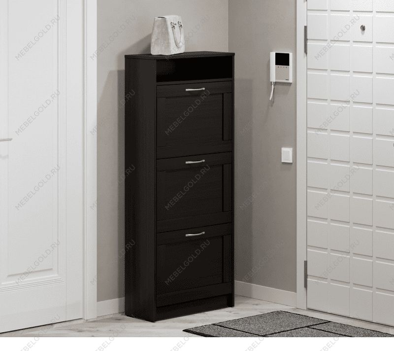 БРИМНЭС / СИРИУС тумба ИКЕА / IKEA для обуви 60х143 Дуб Венге | изображение 4