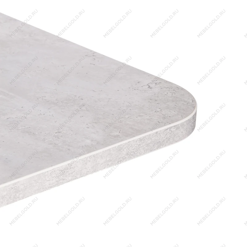 Стол обеденный SMART, ЛДСП, 105-140х68,6х75 см, Белый бетон/Белый | изображение 9